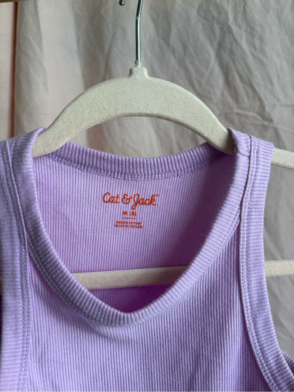 Soft Lavender Ribbed Tank - Picture 2 of 5